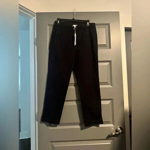 NWT Organic Cotton Twill Slim Ankle Pant in color ink size Small